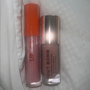 Ulta Beauty and Pout Bomb Lip Gloss Set *new